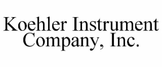 KOEHLER INSTRUMENT COMPANY, INC.