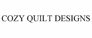 COZY QUILT DESIGNS
