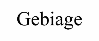 GEBIAGE