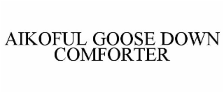 AIKOFUL GOOSE DOWN COMFORTER