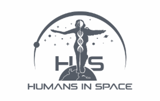 HUMANS IN SPACE   HIS                                                                                                               THE WORDS AND LETTERS IN THE DRAWING INCLUDE SYMBOLIC REPRESENTATION