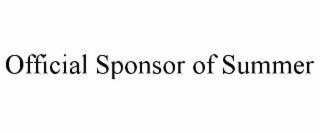 OFFICIAL SPONSOR OF SUMMER