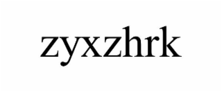 ZYXZHRK