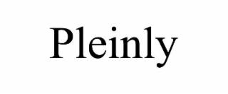 PLEINLY