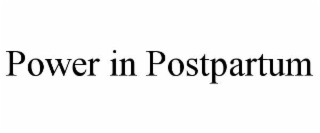 POWER IN POSTPARTUM