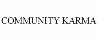 COMMUNITY KARMA