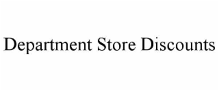 DEPARTMENT STORE DISCOUNTS