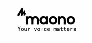 M MAONO YOUR VOICE MATTERS