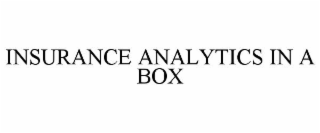 INSURANCE ANALYTICS IN A BOX