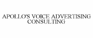 APOLLO'S VOICE ADVERTISING CONSULTING