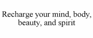 RECHARGE YOUR MIND, BODY, BEAUTY, AND SPIRIT