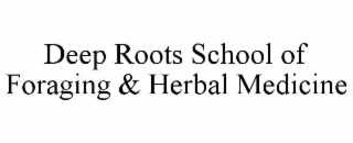 DEEP ROOTS SCHOOL OF FORAGING & HERBAL MEDICINE