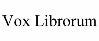VOX LIBRORUM