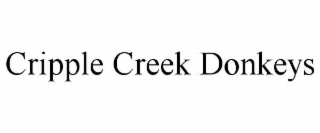 CRIPPLE CREEK DONKEYS