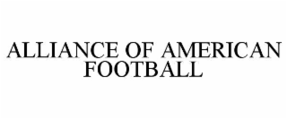 ALLIANCE OF AMERICAN FOOTBALL