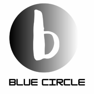 B AND BLUE CIRCLE