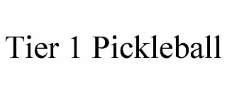 TIER 1 PICKLEBALL