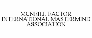 MCNEILL FACTOR INTERNATIONAL MASTERMIND ASSOCIATION