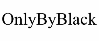 ONLYBYBLACK