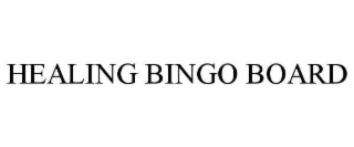 HEALING BINGO BOARD