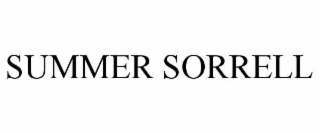 SUMMER SORRELL