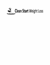 CLEAN START WEIGHT LOSS