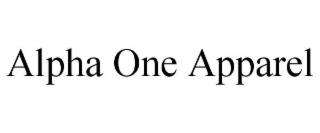 ALPHA ONE APPAREL