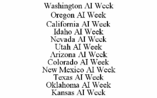 WASHINGTON AI WEEK                                                                                                                                    OREGON AI WEEK                                    