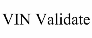 VIN VALIDATE