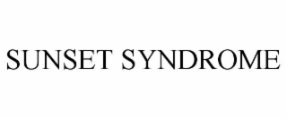 SUNSET SYNDROME