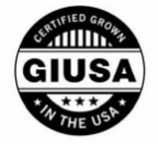 GUISA CERTIFIED GROWN IN THE USA