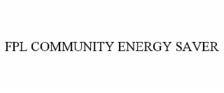 FPL COMMUNITY ENERGY SAVER