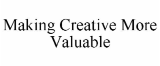 MAKING CREATIVE MORE VALUABLE