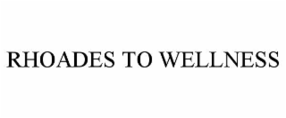 RHOADES TO WELLNESS