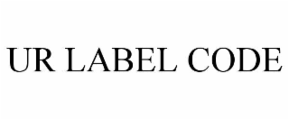 UR LABEL CODE