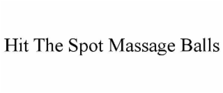 HIT THE SPOT MASSAGE BALLS