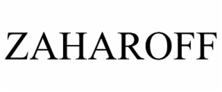 ZAHAROFF