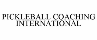 PICKLEBALL COACHING INTERNATIONAL