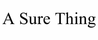 A SURE THING