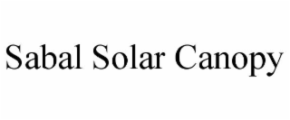 SABAL SOLAR CANOPY
