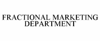 FRACTIONAL MARKETING DEPARTMENT
