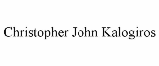 CHRISTOPHER JOHN KALOGIROS