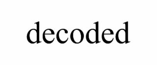 DECODED