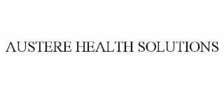 AUSTERE HEALTH SOLUTIONS