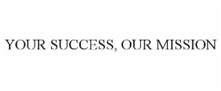 YOUR SUCCESS, OUR MISSION
