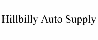 HILLBILLY AUTO SUPPLY