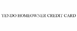YENDO HOMEOWNER CREDIT CARD