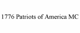 1776 PATRIOTS OF AMERICA MC