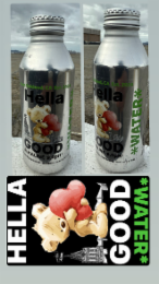 HELLA CT GOOD *WATER* P 2701 1/13/26 2007 HELLA HIGH STREET #204 4500 RITBUNIE *WATER* ELLA OOD KALINE ELECTROLYTES ADDED 9.0PH+ 16 FL OZ 40920 473 ML EAST OAKLAND, CA EST. 2024 GOOD C WATER ALKALINE 