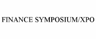 FINANCE SYMPOSIUM/XPO